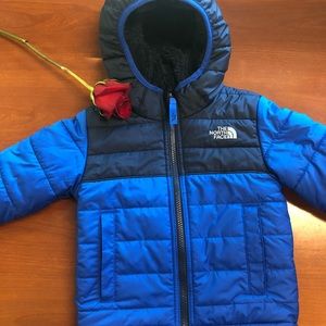 Boys reversible north face coat